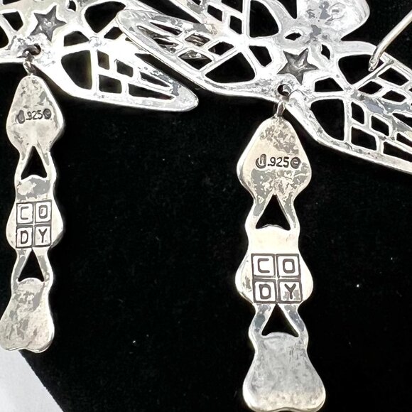 Cody Sanderson for Relios 925 Gemstone Dragonfly Earrings - Picture 5 of 5